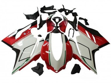 Affordable 2015-2020 Ducati 959/1299 Motorcycle Fairings - White Red Green Glossy Black