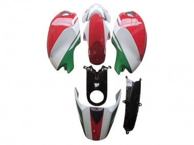 Affordable 2008-2012 Ducati Monster 696 796 1100 1100S Motorcycle Fairings - White Red Green