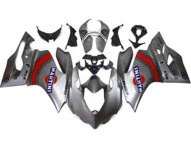 Affordable 2011-2014 Ducati Panigale 1199 Motorcycle Fairings - Silver Red Blue Martini