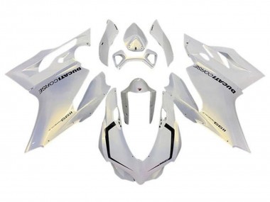 Affordable 2011-2014 Ducati Panigale 1199 Motorcycle Fairings - Pearl White Corse