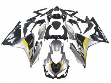Affordable 2019-2021 Honda CBR500R Motorcycle Fairing - Silver Glossy Black Yellow