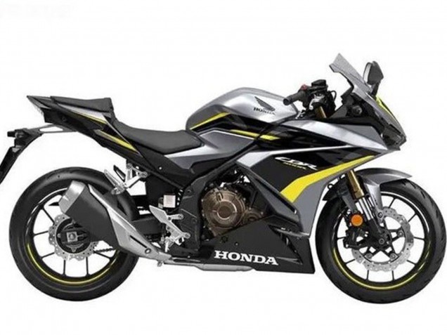 2019-2021 Honda CBR500R Motorcycle Fairings - Silver Glossy Black Yellow