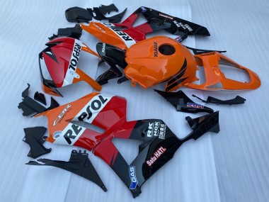Affordable 2013-2023 Honda CBR600RR Motorcycle Fairing - Orange White Red Glossy Black Repsol
