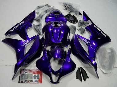 Affordable 2007-2008 Honda CBR600RR Bike Fairings - Blue Glossy Black