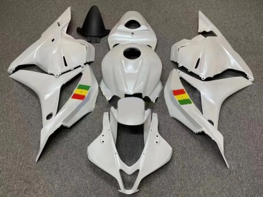 Affordable 2007-2008 Honda CBR600RR Motorcycle Fairings - White