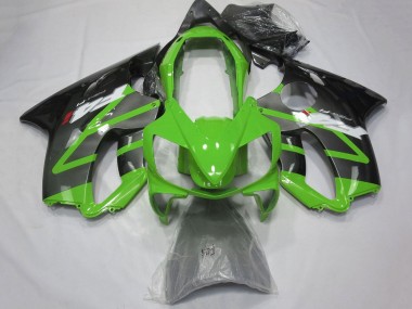 Affordable 2004-2007 Honda CBR600 F4i Motorcycle Fairings - Green Grey Glossy Black