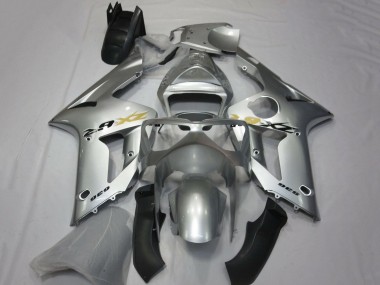 Affordable 2003-2004 Kawasaki ZX6R Motorcycle Fairing - Silver