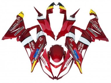 Affordable 2013-2018 Kawasaki ZX6R Motorcycle Fairings - Red Yellow White Blue