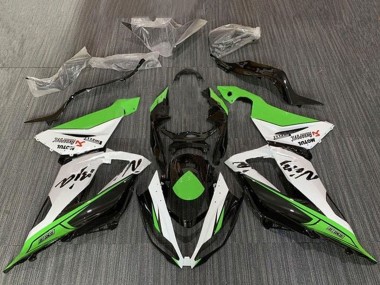 Affordable 2013-2018 Kawasaki ZX6R Motorcycle Fairings - Green White Black