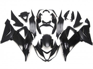 Affordable 2013-2018 Kawasaki ZX6R Motorcycle Fairing Kits - Glossy Black Matte Black