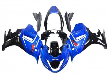 Affordable 2008-2013 Suzuki GSX650F Motorcycle Fairings - Blue White Glossy Black