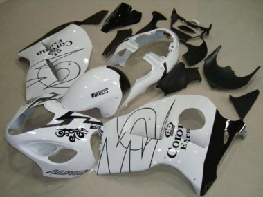 Affordable 1996-2007 Suzuki GSXR 1300 Hayabusa Motorcycle Fairings - White Black Corona Tribal