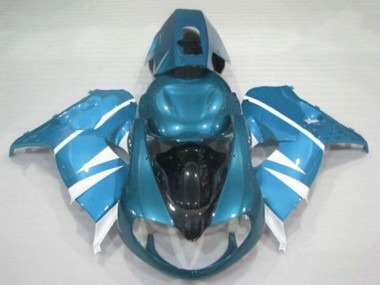 Affordable 1998-2003 Suzuki TL1000R Motorcycle Fairings - Light Blue White Black