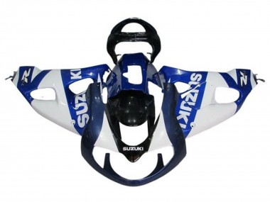 Affordable 1998-2003 Suzuki TL1000R Motorcycle Fairings - White Blue Black