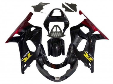Affordable 2000-2002 Suzuki GSXR1000 Motorcycle Fairings - Glossy Black Red Yellow