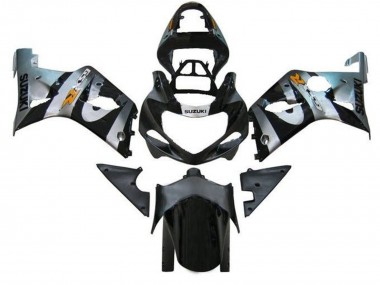 Affordable 2000-2002 Suzuki GSXR1000 Motorcycle Fairings - Silver Black Orange