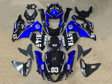 Affordable 2009-2016 Suzuki GSXR 1000 Motorcycle Fairings - Black Blue White 93