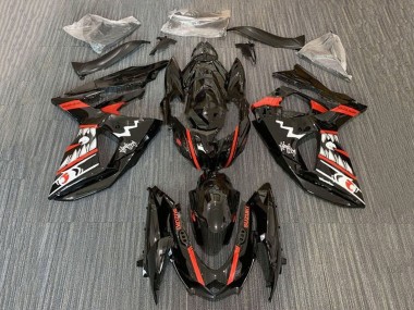 Affordable 2009-2016 Suzuki GSXR 1000 Motorcycle Fairings - Black Red White Jaws Shark