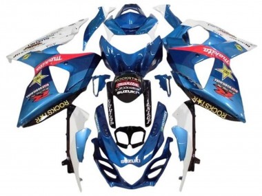 Affordable 2009-2016 Suzuki GSXR 1000 Motorcycle Fairings - White Light Blue Red Yellow Rockstar