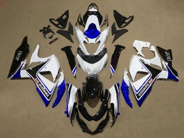 Affordable 2009-2016 Suzuki GSXR 1000 Motorcycle Fairings - White Blue Black Yoshimura