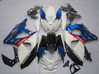 Affordable 2009-2016 Suzuki GSXR 1000 Motorcycle Fairings - White Blue Red Black TaMobil