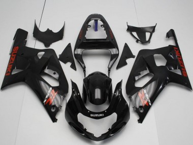 Affordable 2001-2003 Suzuki GSXR 600 / GSXR 750 Motorcycle Fairings - Glossy Black Red