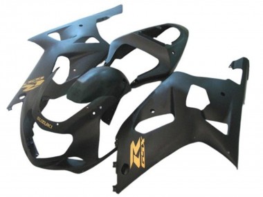 Affordable 2001-2003 Suzuki GSXR 600 / GSXR 750 Motorcycle Fairings - Matte Black Gold