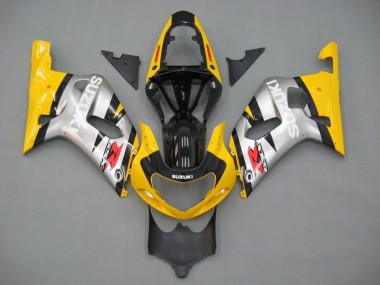 Affordable 2001-2003 Suzuki GSXR 600 / GSXR 750 Motorcycle Fairings - Yellow Silver Glossy Black Red