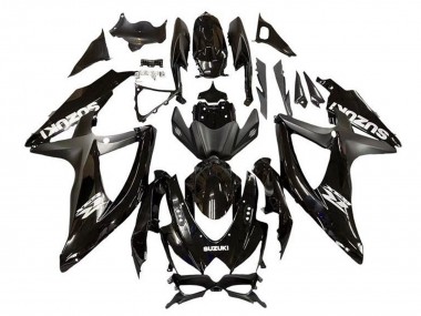 Affordable 2008-2010 Suzuki GSXR 600 / GSXR 750 Motorcycle Fairing - Glossy Black Matte Black