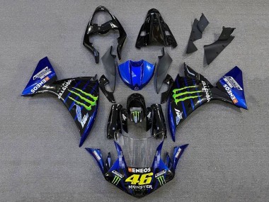 Affordable 2009-2011 Yamaha YZF 1000 R1 Motorcycle Fairings - Blue Glossy Black Green Monster Energy
