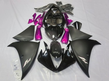 Affordable 2009-2011 Yamaha YZF 1000 R1 Motorcycle Fairings - Glossy Black Matte Black Pink