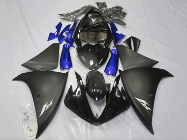Affordable 2009-2011 Yamaha YZF 1000 R1 Motorcycle Fairings - Glossy Black Matte Black Blue