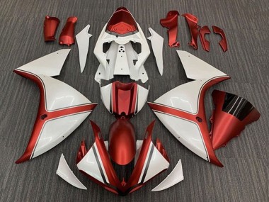 Affordable 2009-2011 Yamaha YZF 1000 R1 Motorcycle Fairing - White Red