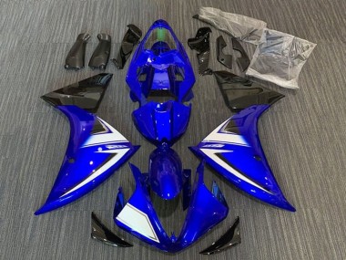 Affordable 2012-2014 Yamaha YZF 1000 R1 Motorcycle Fairings - Blue White Black Stripe