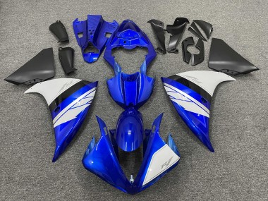Affordable 2012-2014 Yamaha YZF 1000 R1 Motorcycle Fairings - Blue White Black