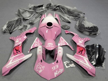 Affordable 2020-2025 Yamaha YZF 1000 R1 Motorcycle Fairings - Pink White Kirby