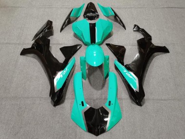 Affordable 2020-2025 Yamaha YZF 1000 R1 Motorcycle Fairings - Teal Blue Glossy Black