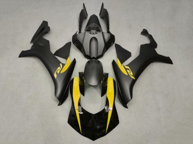 Affordable 2020-2025 Yamaha YZF 1000 R1 Motorcycle Fairings - Glossy Black Matte Black Yellow