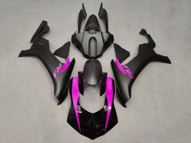 Affordable 2020-2025 Yamaha YZF 1000 R1 Motorcycle Fairings - Glossy Black Matte Black Pink