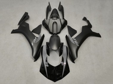 Affordable 2020-2025 Yamaha YZF 1000 R1 Motorcycle Fairings - Glossy Black Matte Black Nardo Grey