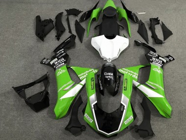 Affordable 2020-2025 Yamaha YZF 1000 R1 Motorcycle Fairings - Green White Glossy Black Sam
