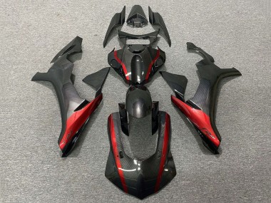 Affordable 2020-2025 Yamaha YZF 1000 R1 Motorcycle Fairings - Faux Carbon Fiber Red