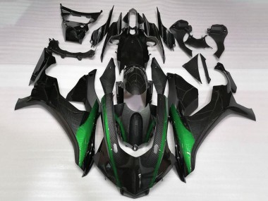 Affordable 2020-2025 Yamaha YZF 1000 R1 Motorcycle Fairings - Faux Carbon Fiber Green