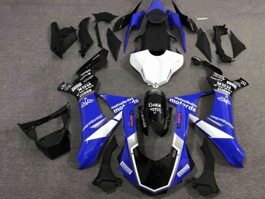 Affordable 2020-2025 Yamaha YZF 1000 R1 Motorcycle Fairings - Blue White Glossy Black Sam