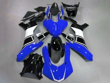 Affordable 2020-2025 Yamaha YZF 1000 R1 Motorcycle Fairings - Blue White Glossy Black