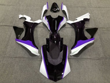 Affordable 2020-2025 Yamaha YZF 1000 R1 Motorcycle Fairings - White Purple Glossy Black