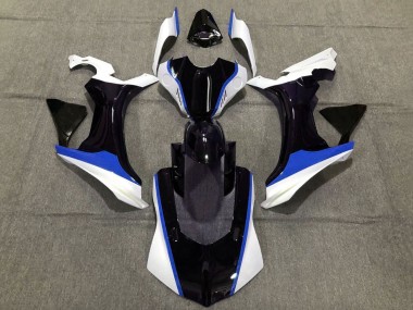 Affordable 2020-2025 Yamaha YZF 1000 R1 Motorcycle Fairings - White Blue Glossy Black