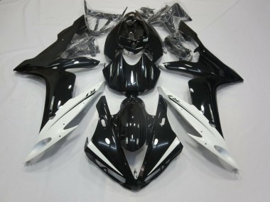 Affordable 2004-2006 Yamaha YZF 1000 R1 Motorcycle Fairings - Glossy Black White