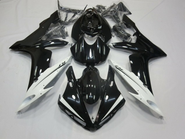2004-2006 Yamaha YZF 1000 R1 Motorcycle Fairings - Glossy Black White