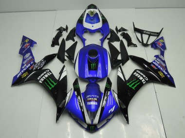 Affordable 2004-2006 Yamaha YZF 1000 R1 Motorcycle Fairings - Blue White Black Green Monster Energy